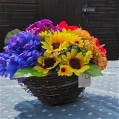 Vibrant Artificial Hanging Basket
