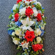 Artificial 3ft Casket Spray