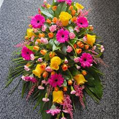 A Modern Tribute in Vibrant Blooms