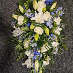 Modern Serenity Teardrop Arrangement