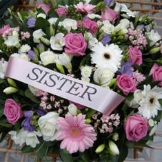 Pink &amp; White Posie Arrangement