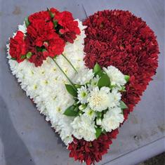 2 Colour Block Heart