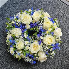 Something Blue Funeral Wreaths