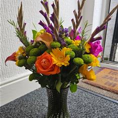 Harvest Splendor Floral Vase Arrangement