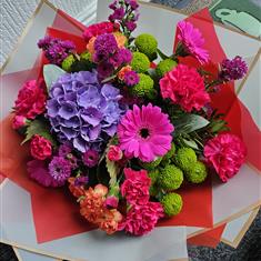 Vibrant &amp; Bold Hand-tied Bouquet