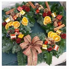 Fresh Blue Sprue Christmas Wreath - Natural Holiday Elegance