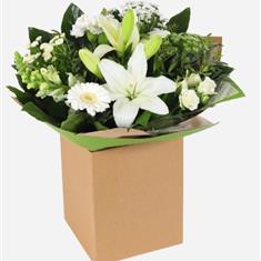 White Christmas Elegance Box Arrangement