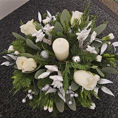 White Winter Elegance Hatbox