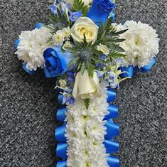 Blue &amp; White Based Cross