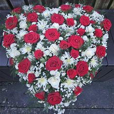 Delicate Mixed Flower Heart