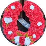 Artificial funeral flowers