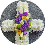 Funeral cross tributes