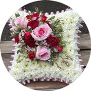 Funeral cushions and pillows